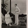 Lynn Fontanne and Osgood Perkins in the original Broadway production of Noël Coward's "Point Valaine."