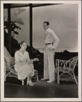 Lynn Fontanne and Osgood Perkins in the original Broadway production of Noël Coward's "Point Valaine."