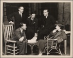 [A rehearsal for the original Broadway production of Noël Coward's "Point Valaine."]