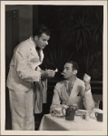 Alfred Lunt and Osgood Perkins in the original Broadway production of Noël Coward's "Point Valaine."