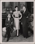 Clifton Webb, Marta Linden, and Doris Dalton in the original Broadway production of Noël Coward's "Present Laughter."