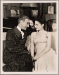 Clifton Webb and Marta Linden in the original Broadway production of Noël Coward's "Present Laughter."