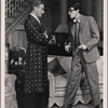 Clifton Webb and Cris Alexander in the original Broadway production of Noël Coward's "Present Laughter."
