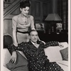 Marta Linden and Clifton Webb in the original Broadway production of Noël Coward's "Present Laughter."