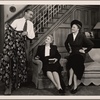 Clifton Webb, Evelyn Varden, and Doris Dalton in the original Broadway production of Noël Coward's "Present Laughter."