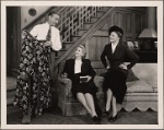 Clifton Webb, Evelyn Varden, and Doris Dalton in the original Broadway production of Noël Coward's "Present Laughter."