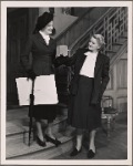 Evelyn Varden and Doris Dalton in the original Broadway production of Noël Coward's "Present Laughter."