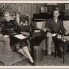 Evelyn Varden and Clifton Webb in the original Broadway production of Noël Coward's "Present Laughter."