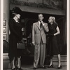 Lenore Harris, Clifton Webb, and Jan Sterling in the original Broadway production of Noël Coward's "Present Laughter."