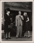 Lenore Harris, Clifton Webb, and Jan Sterling in the original Broadway production of Noël Coward's "Present Laughter."