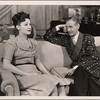 Clifton Webb and Marta Linden in the original Broadway production of Noël Coward's "Present Laughter."