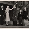 Gordon Mills, Marta Linden, Clifton Webb, Doris Dalton, and Robin Craven in a scene from the original Broadway production of Noël Coward's "Present Laughter."