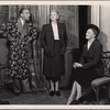 Clifton Webb, Evelyn Varden, and Doris Dalton in the original Broadway production of Noël Coward's "Present Laughter."