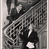 Clifton Webb and Evelyn Varden in the original Broadway production of Noël Coward's "Present Laughter."