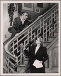 Clifton Webb and Evelyn Varden in the original Broadway production of Noël Coward's "Present Laughter."
