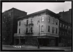 Tenement with vacant storefronts: Humboldt St.-Boerum St., Brooklyn