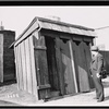 Tenement House Officer inspecting outhouses