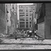 Building demolition with view of A. Zerega Macaroni industrial loft : 28 Front St. - Dock St., Brooklyn