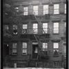 Wood frame row houses