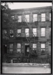 Wood frame row houses