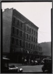 Demolition of tenement row in progress