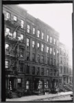 West side tenements; ice delivery: Manhattan