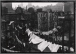 Tenement rears with clothes lines