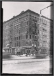 Tenement with fire damage; Rex Pastry Shop: 1st Ave.- E. 112th St., Manhattan