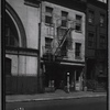 Row houses; barber shop