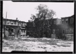 Shared yard of wooden houses; Fink's Market: 415 Georgia Ave-Blake-Dumont?, Brooklyn