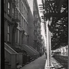 Brownstones, elevated train track
