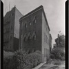 Apartment buildings with awnings