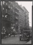 Street view with tenements and residents: 102 Hester St.-Forsyth-Eldridge St., Manhattan