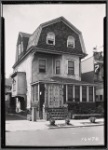 Dutch colonial style wood frame and shingled house: Brooklyn?
