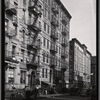 Tenements, some boarded up; residents: Manhattan