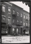 Tenement row; Jos. Mickus Tailor: 75-79 Hudson Ave-Front-Water St., Brooklyn