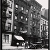 Tenements & storefronts; Geo Brantigan Undertaker: 433-439 E. 9th St-Av A-1st Av, Manhattan