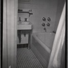 Bathroom interior with sink and tub/shower