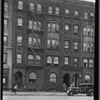 Tenement row with African American residents