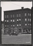 Small apartment building; Pete's Barber Shop (P. J. Sperlong?): 1207 Jackson Av-47th Rd-48th Av, Queens 