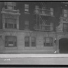 Chambold Court apartment house entrance; Rabbi Saul Baily: 72 Ft. Washington Av-W. 162 St., Manhattan