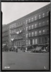 East Harlem street view with peddlers and Marcantonio posters: Manhattan