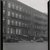 East Harlem street view with peddlers and Marcantonio & Lanzetta signs: Manhattan