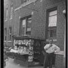 Apartment with newstand in front: vicinity of Riverdale Av-Legion St.-Saratoga Av, Bronx