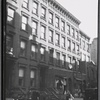 Brownstones & storefronts; Washington Palace hall: 149-157 S. 9th St-Bedford Av-Driggs Av, Brooklyn