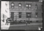 West Land apartment building; Subway entrance, Policeman, newstand: 723 W. 177th St-Ft. Washington Av, Manhattan