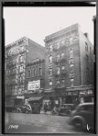 Tenements & storefronts; Heights Food Ctr, Swift Cleaners, Freedberg Grocer: 4224-4232 B'way-W 179th St-W 180th St, Manhattan