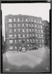 Apartment building; free-standing traffic light: Macombs Rd-Featherbed Ln, Bronx