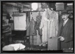 [Interior of tailoring operation in #19181, with Tenement House inspector: 239 [street unknown], Manhattan]