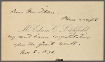 Constituent letters, 1876 Nov 8